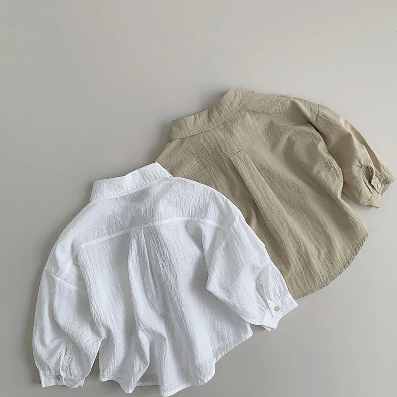 Kids Sun Protection Long Sleeve Top – Soft Breathable Summer Shirt