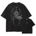 Kurapika T-shirts Vintage Washed Anime Hunter T Shirt Oversize Manga Killua Zoldyck Gon Hisoka Chrollo Tops Tees Men 100% Cotton
