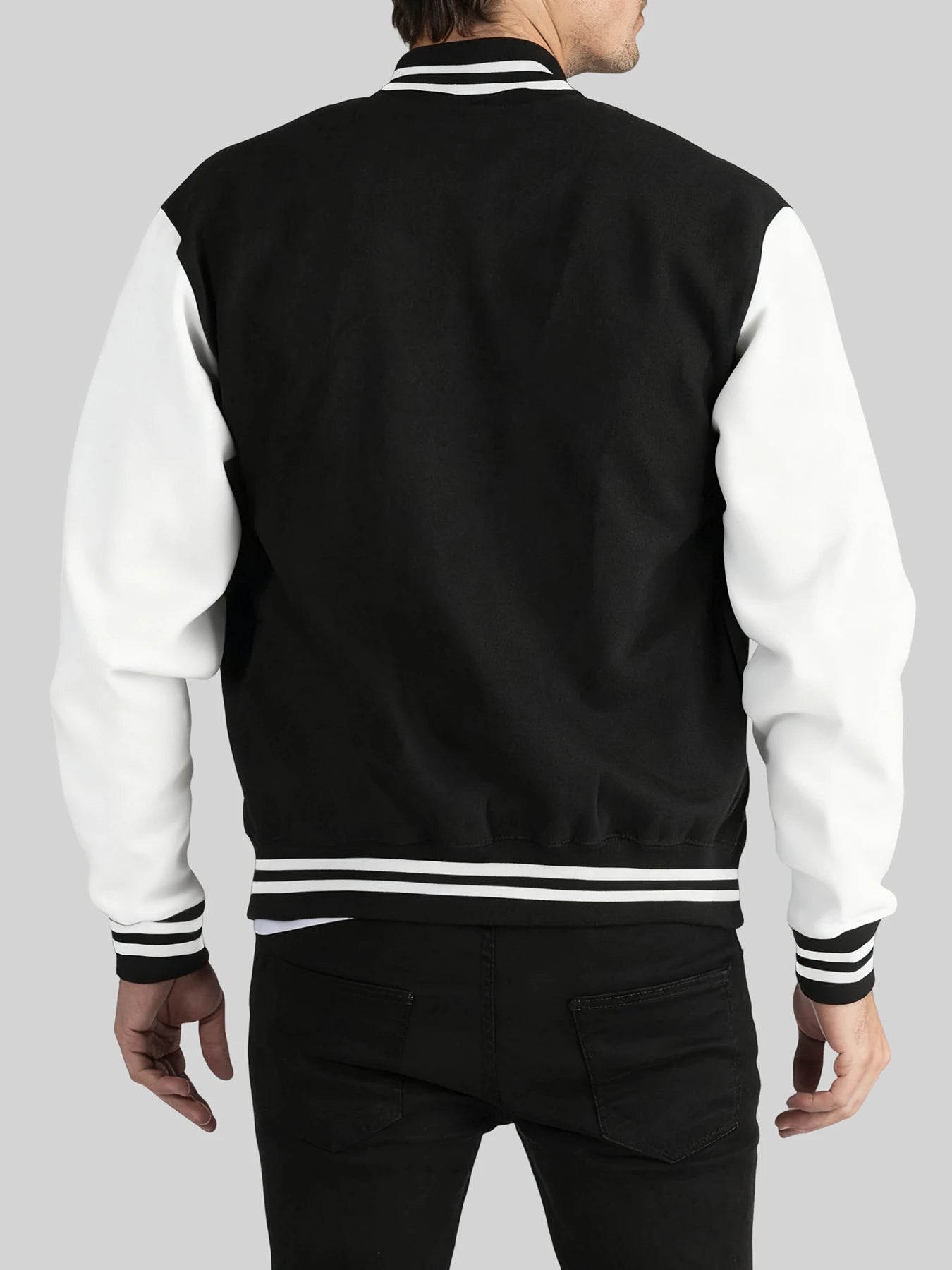Men's LA Art Letter Baseball Jersey Jacket – Soft Loose Sports Casual Coat