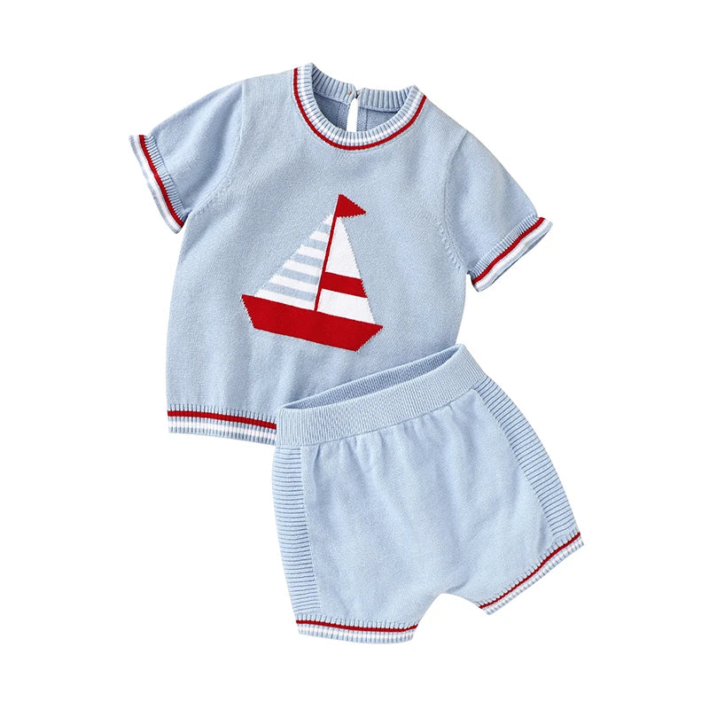 Short Sleeve Super Soft Tops With Short Pants Baby Two Pieces Clothing Sets Lovely Toddler Tops And Bottoms Infant  Seperates