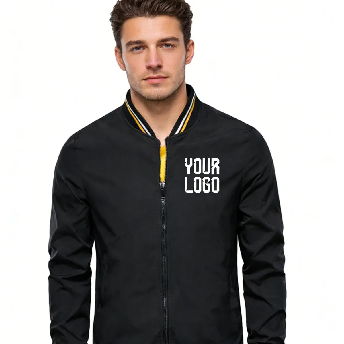 Men's Slim Fit Windproof Autumn Jacket – Customizable Fashion Coat