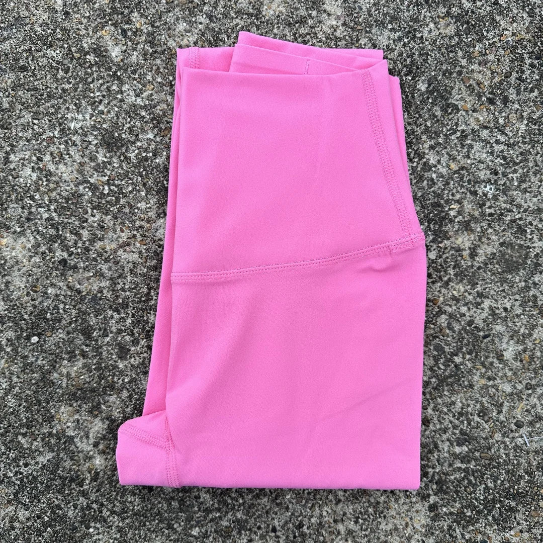 Women's High Waist Butter Yoga Leggings – Back Pocket Cropped Athletic Gym Pants