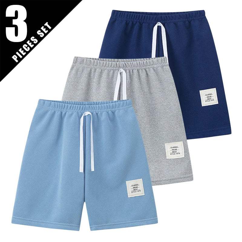1/3/6 Piece Children's Summer Solid Color Fashion Casual Shorts Boys Wild Sports Outdoor Pants Girls Colorful Stretch Beach Pant