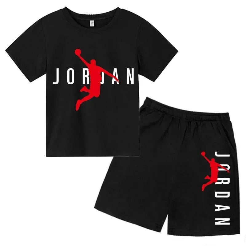 Kids Fashion 2-Piece Outfit Set – Casual T-Shirt & Shorts for Boys & Girls Ages 2–13