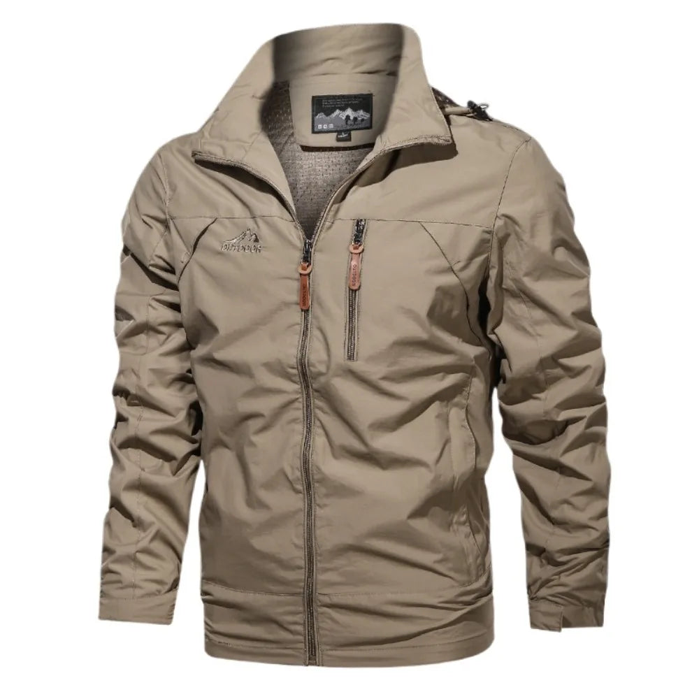 Men's Tactical Waterproof Hooded Streetwear Coat – Military Outdoor Climbing Jacket