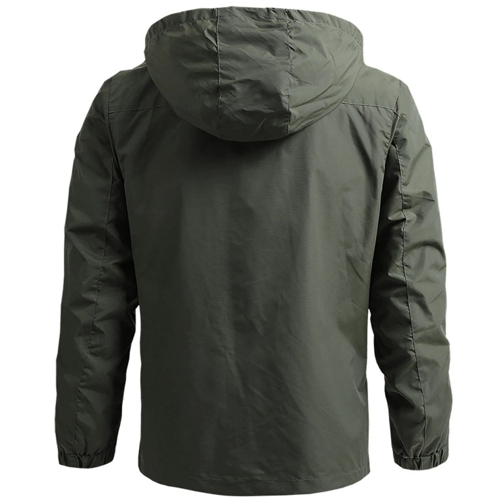 Men's Tactical Waterproof Hooded Military Jacket – Outdoor Sports Climbing Coat