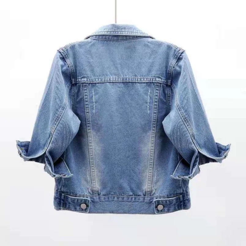 Women's Casual Loose Denim Jacket – Short Jean Coat Spring Autumn Outerwear