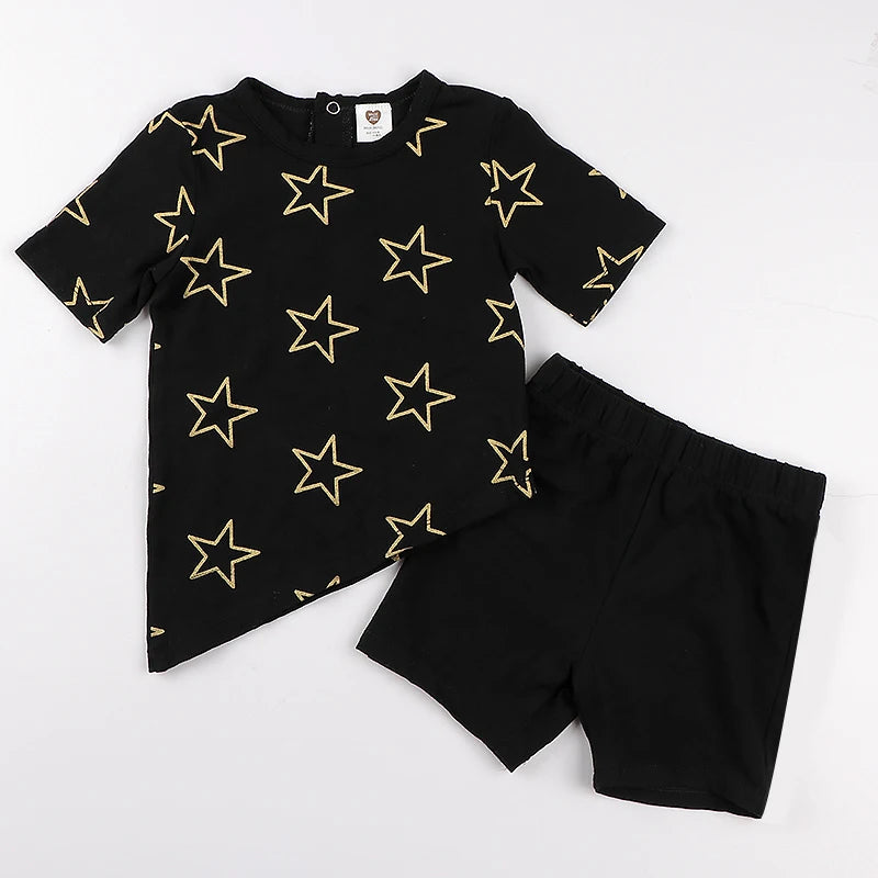 Baby Boy Denim T-Shirt & Shorts Set – Casual Cotton Summer Outfit