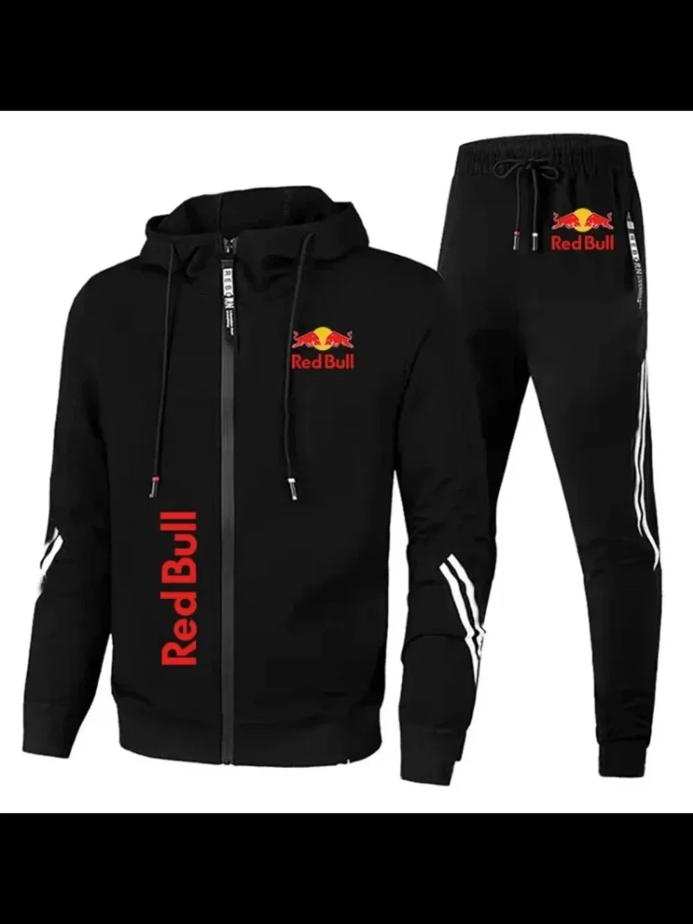 2025 Red Bull Logo Men's Hoodie Casual Set New Red Bull Printed Jacket Men's Fashion Simple Hoodie Stormtrooper Coat New