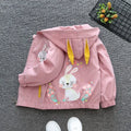 Boys Hooded Letter Windbreaker Jacket – Fashion Long Sleeve Zipper Coat Ages 2–7
