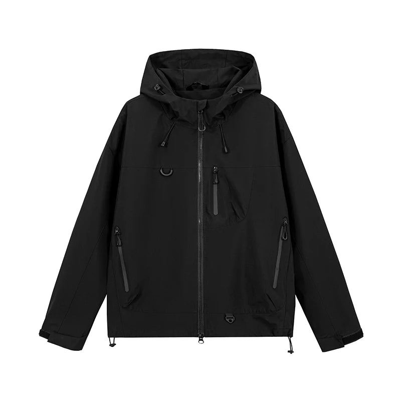 JNLN Men's Women's Waterproof Hiking Jacket Trekking Camping Mountaineering Windbreaker Unisex Outdoor Sport Windproof Rain Coat