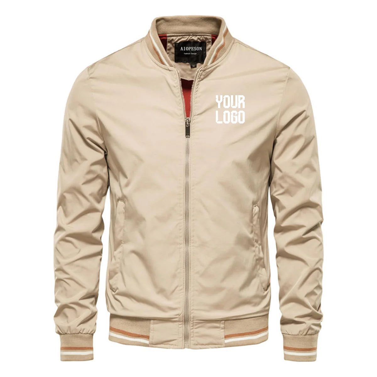 Men's Slim Fit Windproof Autumn Jacket – Customizable Fashion Coat