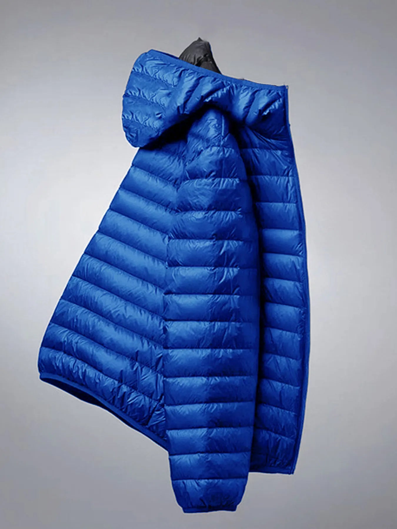 Men's Hooded Solid Cotton Windproof Warm Jacket – Casual Outdoor Winter Coat