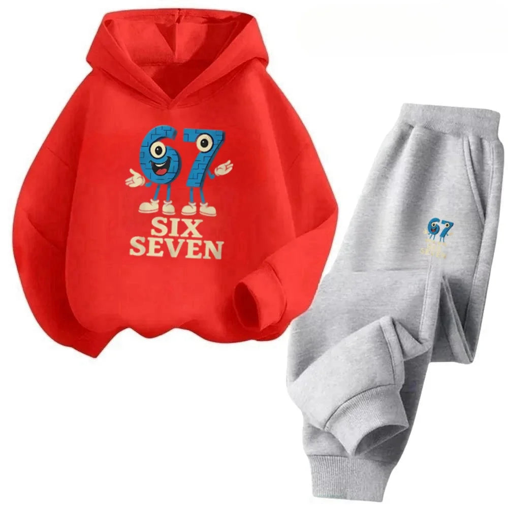 4-13Y 67 Trendy Kids Set Cartoon Mouse Design Cotton Blend Outfit Daily Playwear Discount Children's Fashion Trend Set