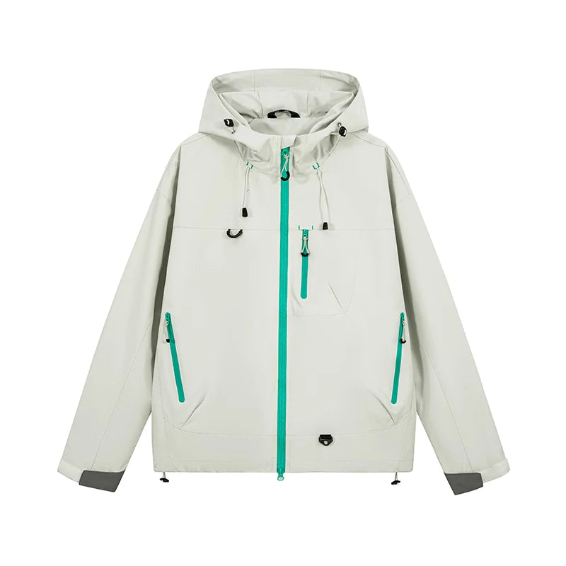 Unisex Waterproof Hooded Hiking Windbreaker Jacket – Outdoor Fishing Camping Coat