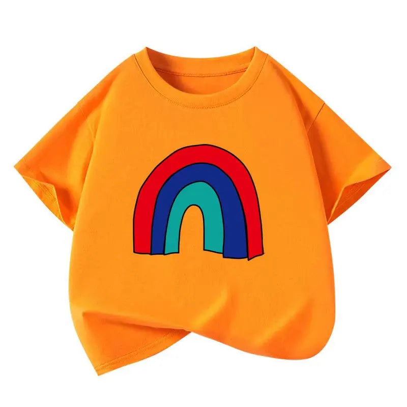 Girls Short Sleeve Cotton School Uniform Tee – Casual Summer Blouse