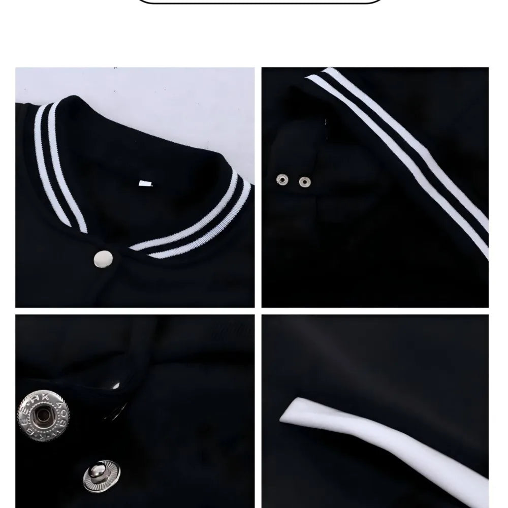 New York 1985 Letter Prints Coats Womens Comfortable Loose Baseball Jersey Fleece Warm Soft Jackets Casual Pocket Woman Clothes