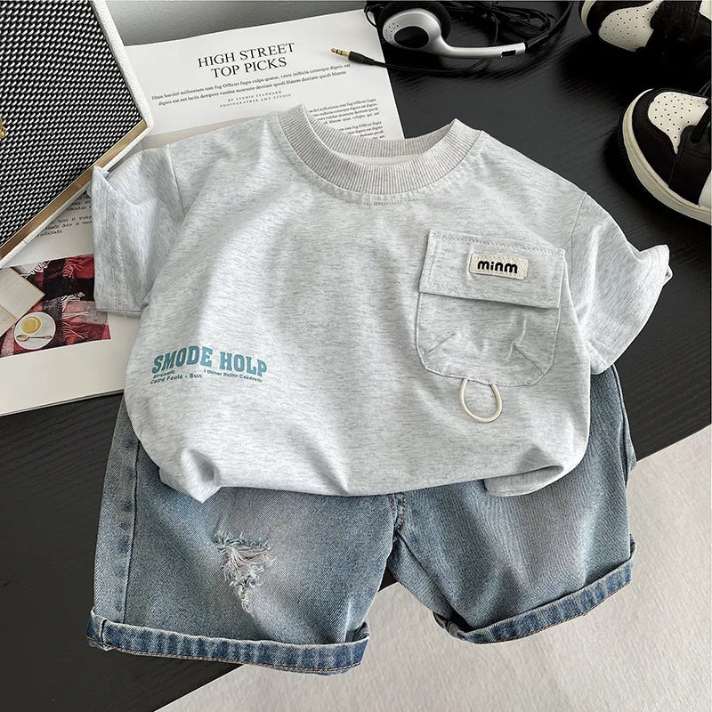 Baby T-Shirt & Shorts Casual 2-Piece Set – Soft Summer Toddler Outfit