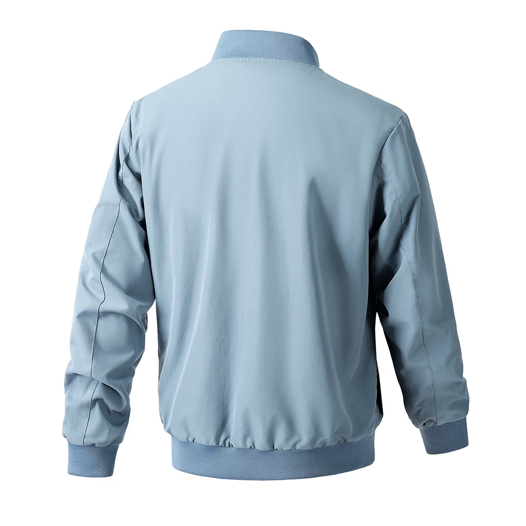 Men's British Style Bomber Windbreaker Jacket – Business Casual Streetwear Coat