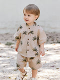 Baby Organic Cotton Top & Shorts Set – Solid Color 2-Piece Summer Outfit Ages 1–6