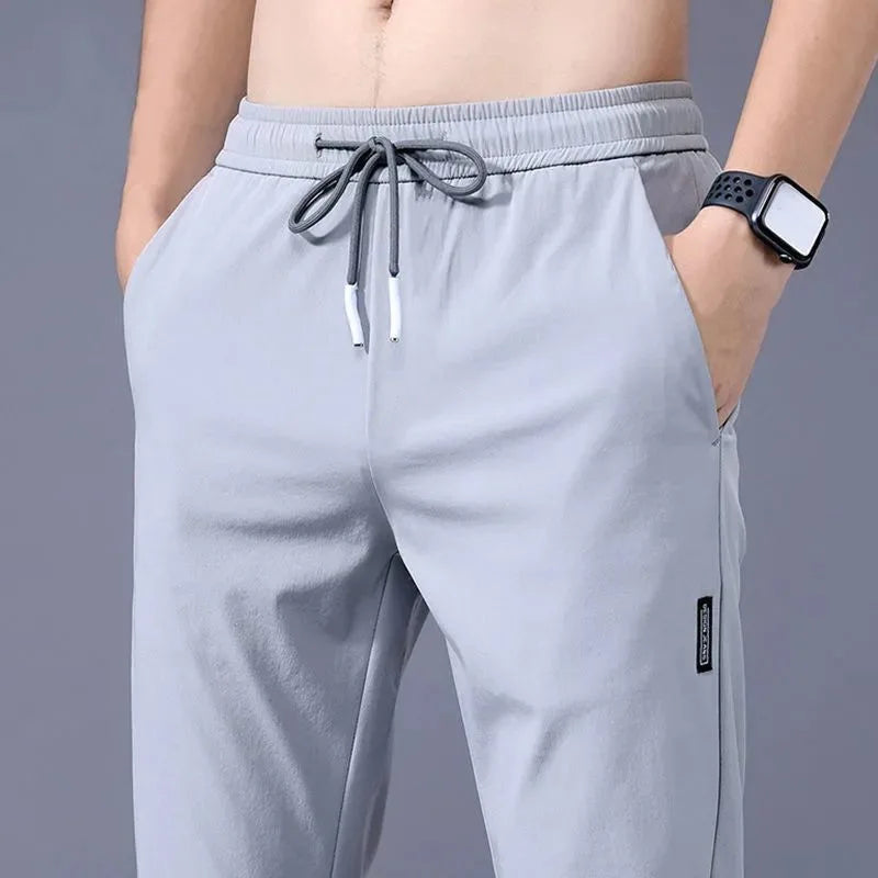 Thin Business Casual Pants Outdoor Elastic Breathable Straight Leg Sweatpants