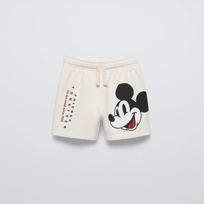 Mickey Mouse Shorts Cartoon Fashion Shorts Outdoor Wear Boys Child Cute Shorts Babies New Design Summer Loose Versatile Shorts