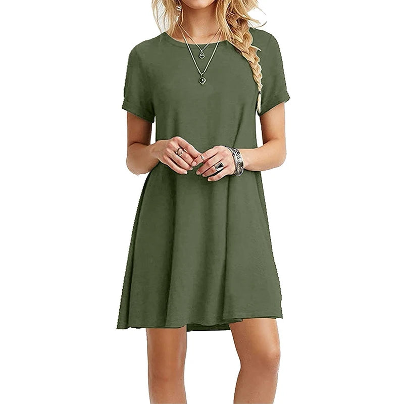 Casual Summer T-Shirt Dress