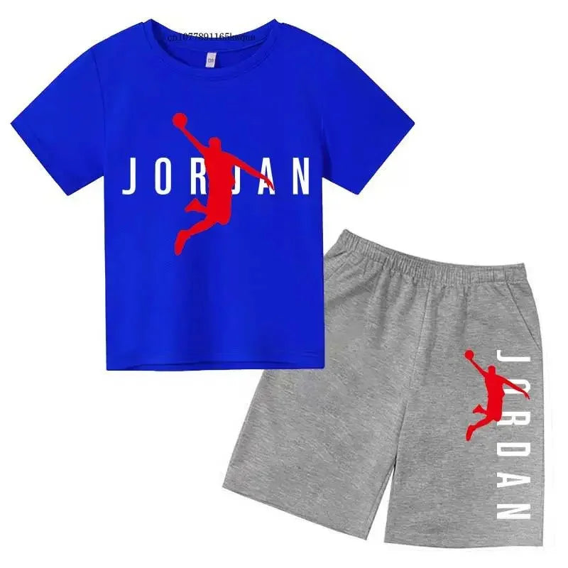 Kids Fashion 2-Piece Outfit Set – Casual T-Shirt & Shorts for Boys & Girls Ages 2–13