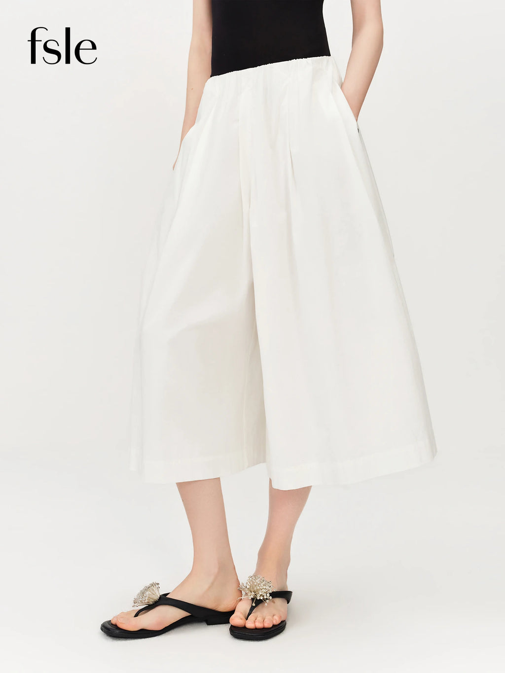 Women's Cozy Cotton A-Line Wide Leg Resort Pants – Casual Summer Outfit Trousers
