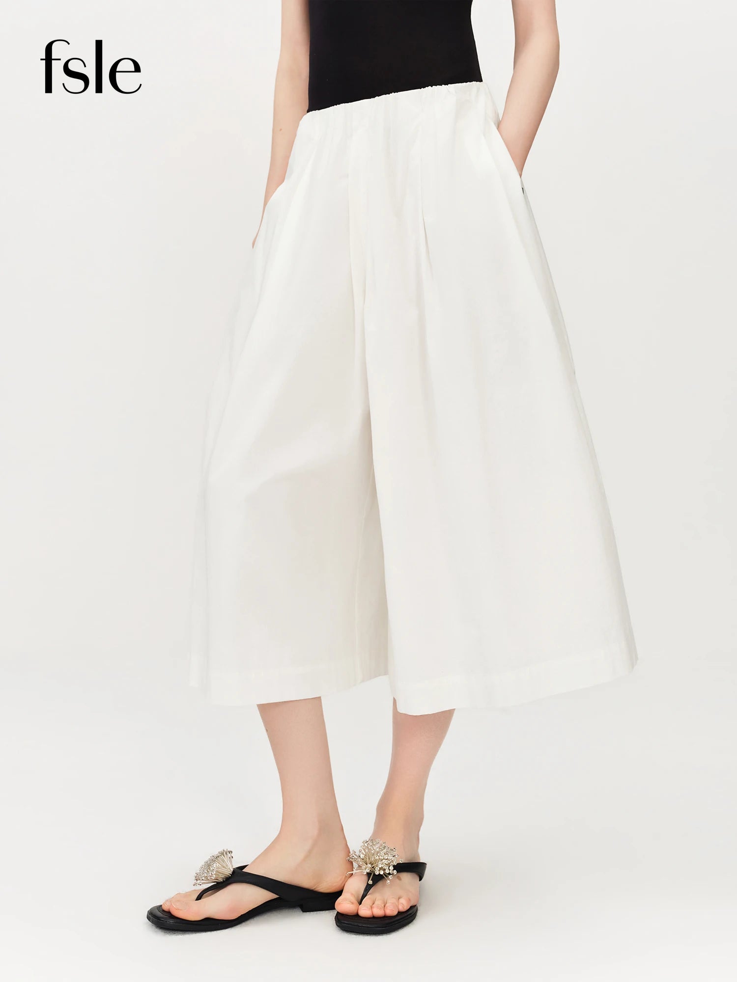 Women's Cozy Cotton A-Line Wide Leg Resort Pants – Casual Summer Outfit Trousers