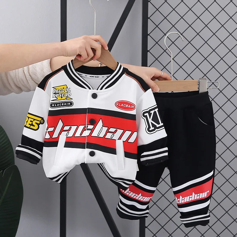 New Spring Autumn Baby Girls Clothes Children Outfits Boys Sports Jacket Pants 2Pcs/Sets Toddler Casual Costume Kids Tracksuits