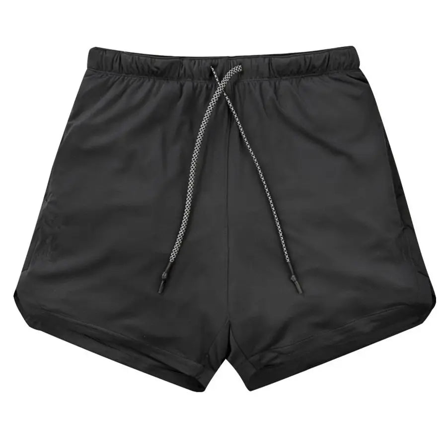 Men Running Shorts Gym Sports Shorts 2 in 1 Quick Dry Workout Training Gym Fitness Jogging Short Pants Summer Men Shorts