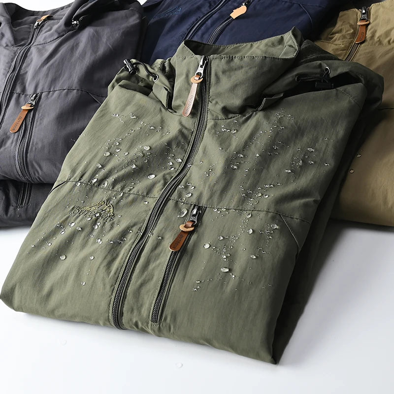 Men's Tactical Waterproof Hooded Military Jacket – Outdoor Sports Climbing Coat