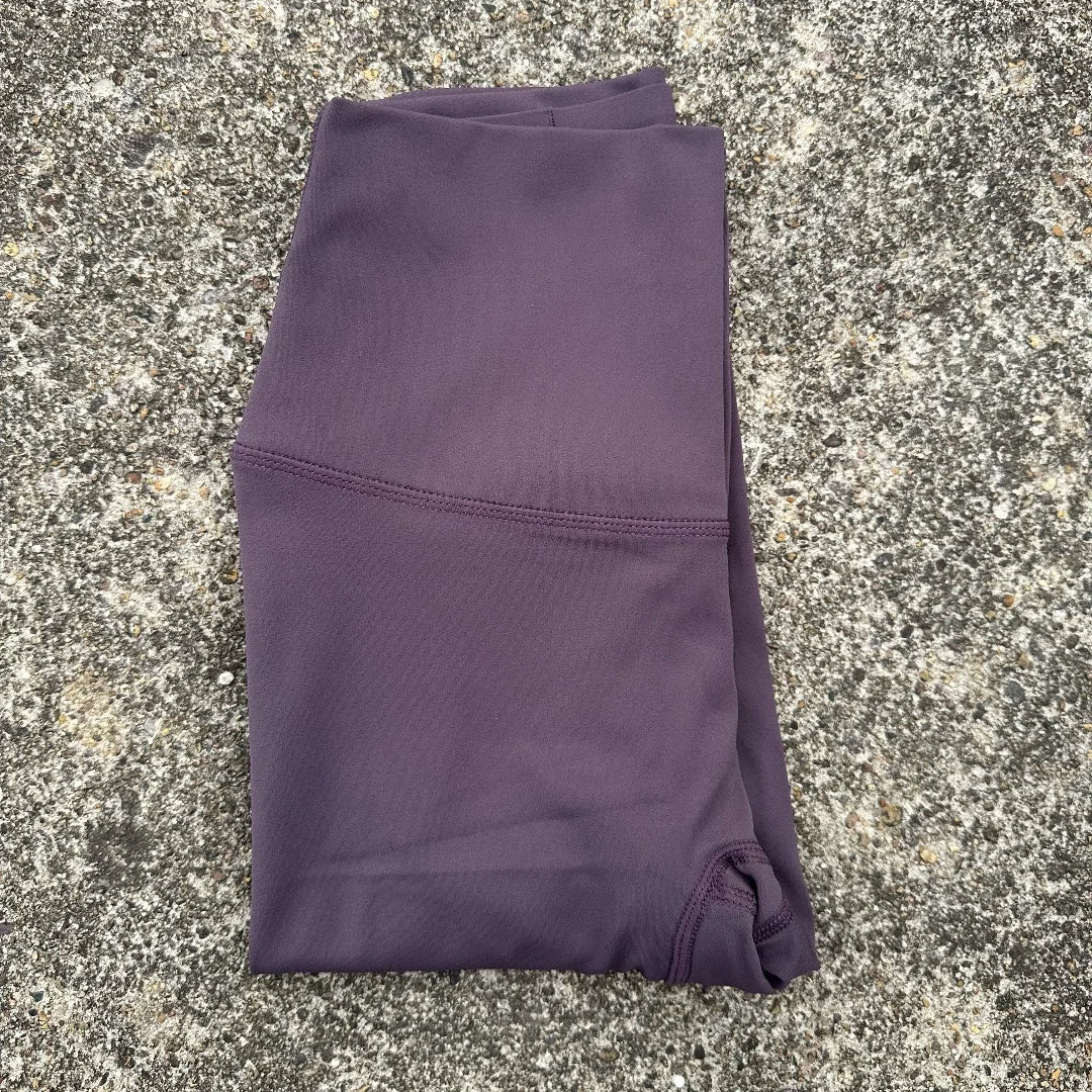 Women's High Waist Butter Yoga Leggings – Back Pocket Cropped Athletic Gym Pants