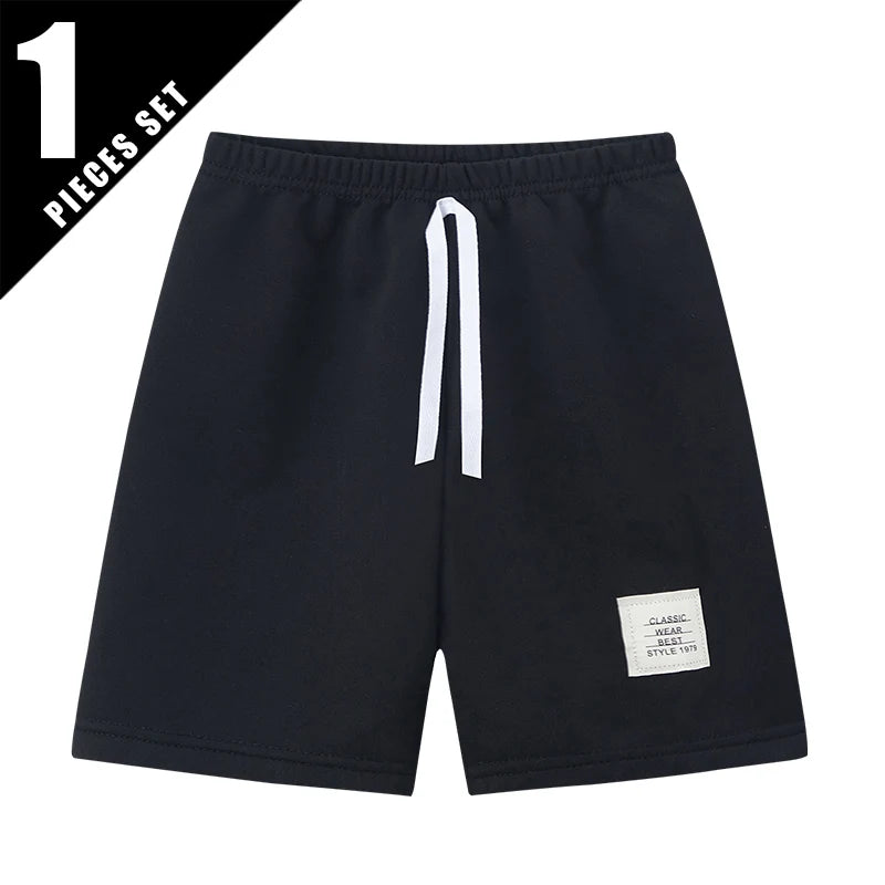 1/3/6 Piece Children's Summer Solid Color Fashion Casual Shorts Boys Wild Sports Outdoor Pants Girls Colorful Stretch Beach Pant