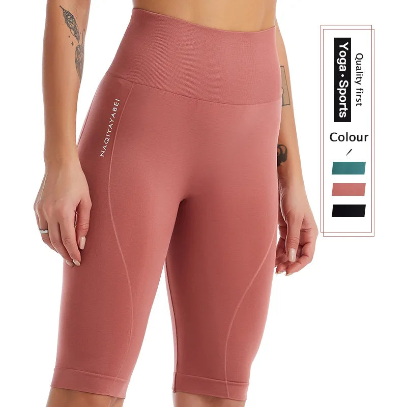 Women's Body Sculpting High Waist Yoga Pants – Tight Breathable Quick-Dry Running Leggings