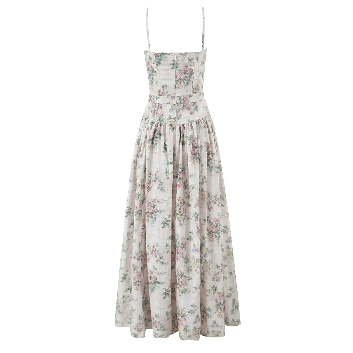 Vintage Boho Floral Maxi Dress