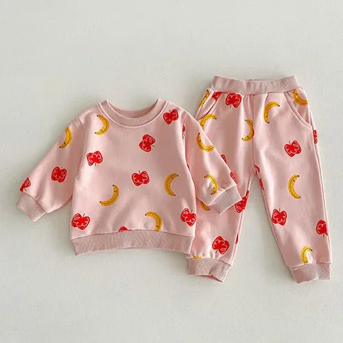 2025 New Spring 0-4Yrs Infant Baby Girls Clothing Set Long Sleeved Cotton Embroidery Pullover+Pants Toddler Baby Clothes Suit