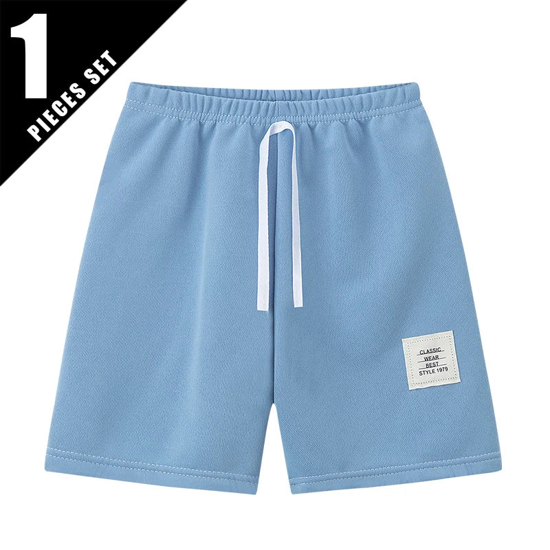 1/3/6 Piece Children's Summer Solid Color Fashion Casual Shorts Boys Wild Sports Outdoor Pants Girls Colorful Stretch Beach Pant