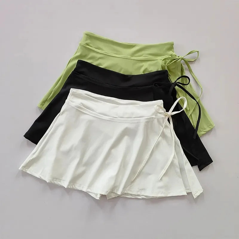 Women's Korean Black High Waist Tennis Mini Skirt – Sexy Pleated School Girl Uniform