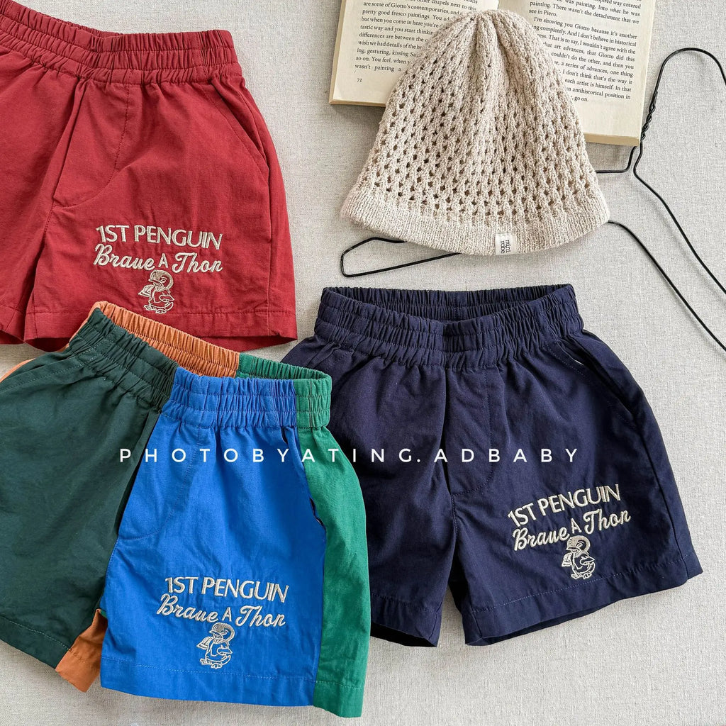 2026 Summer New Children Casual Shorts Fashion Cartoon Embroidery Girls Shorts Cotton Baby Boys Short Pants Kids Clothes