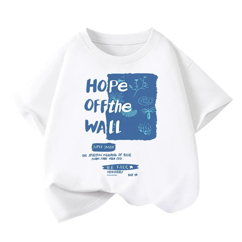 Boys Car Cartoon Short Sleeve T-Shirt – Loose Casual Cotton Kids Tee