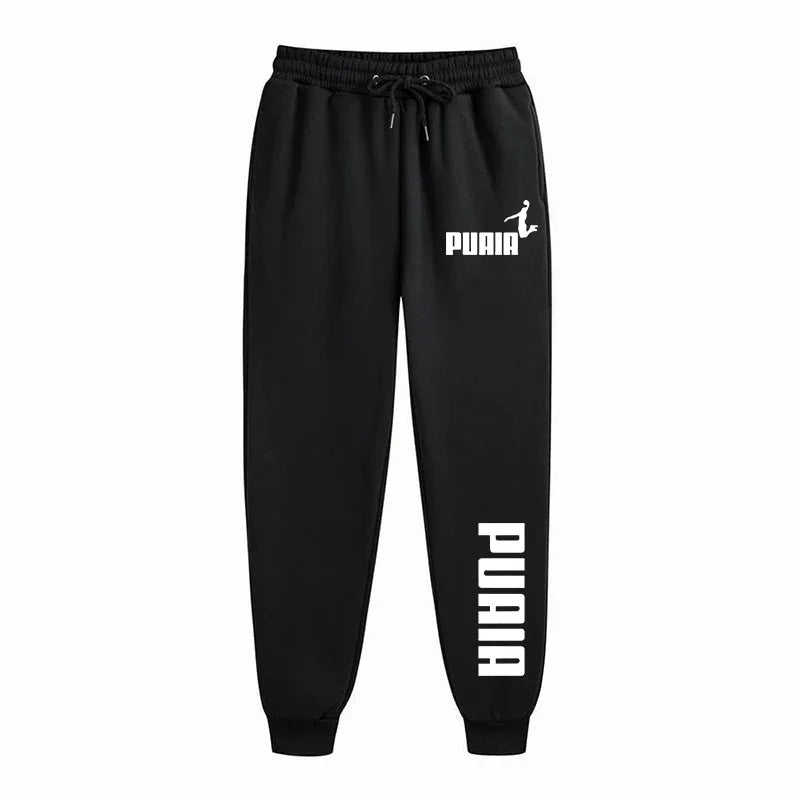 Men's Print Hoodie & Pants 2-Piece Sportswear Set – Casual Zipper Jacket Tracksuit