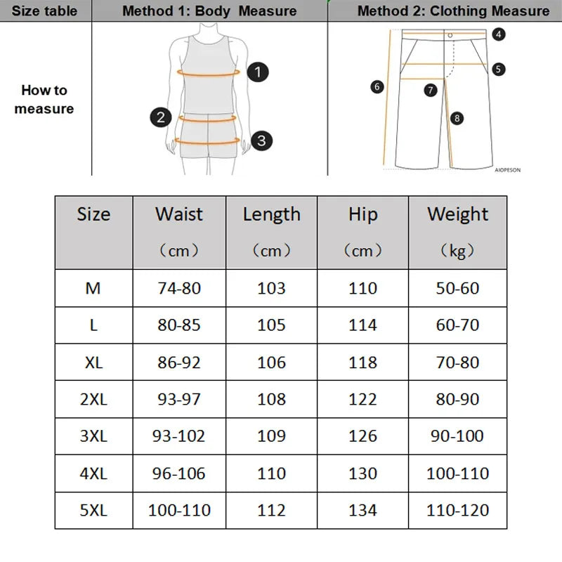 Men's Large Pocket Loose Tactical Jogger Pants – Cotton Elastic Waist Cargo Trousers