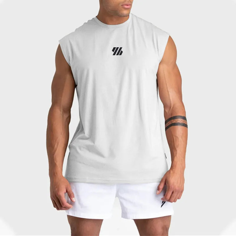 Gym Vest Men Bodybuilding Sleeveless Sports Tank Top quick-drying mesh Fitness Running Tank Top men Clothes